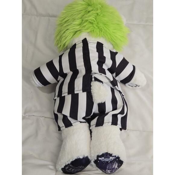 NEW Build A Bear Halloween Beetlejuice Plush With Suit and  BUILD A BEAR 2021 Movie BEETLEJUICE BEAR WITH COSTUME 6 SOUNDS Retired Movie Fan